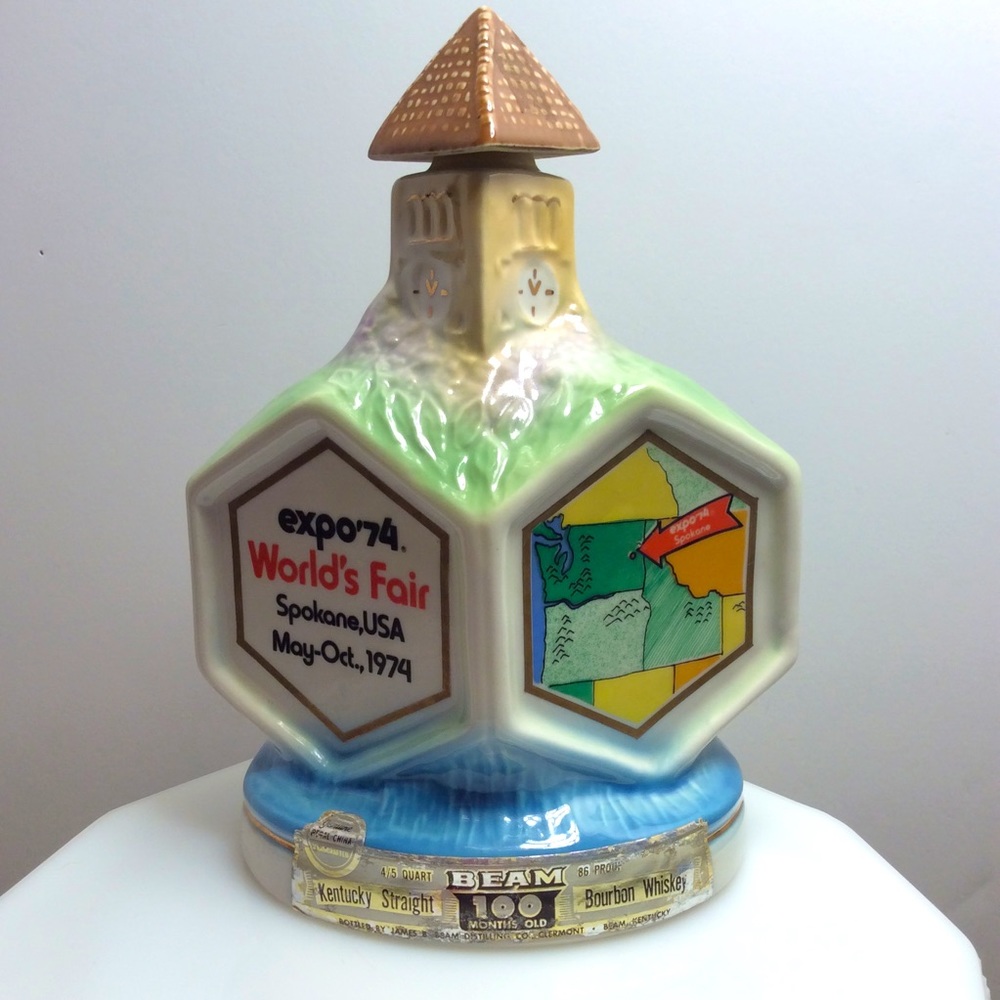 Vintage Jim Beam Expo ‘74 whisky bottle